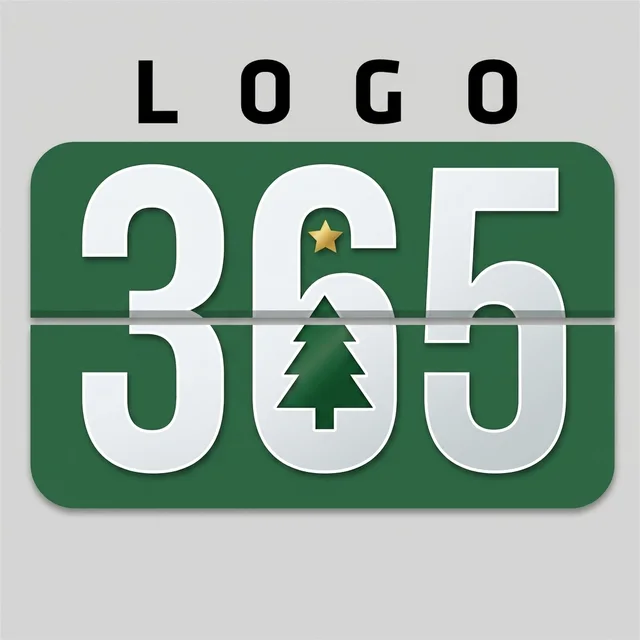 Christmas edition of the Logo365 logo