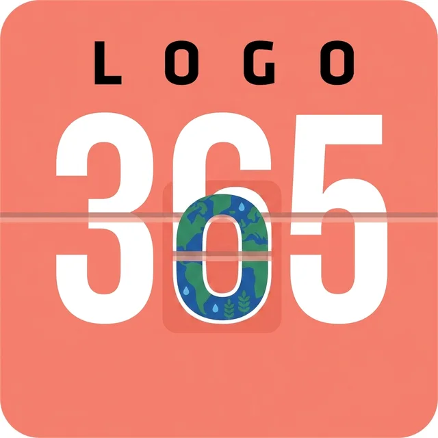 Earth Day edition of the Logo365 logo