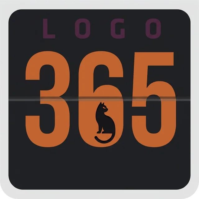 Halloween edition of the Logo365 logo