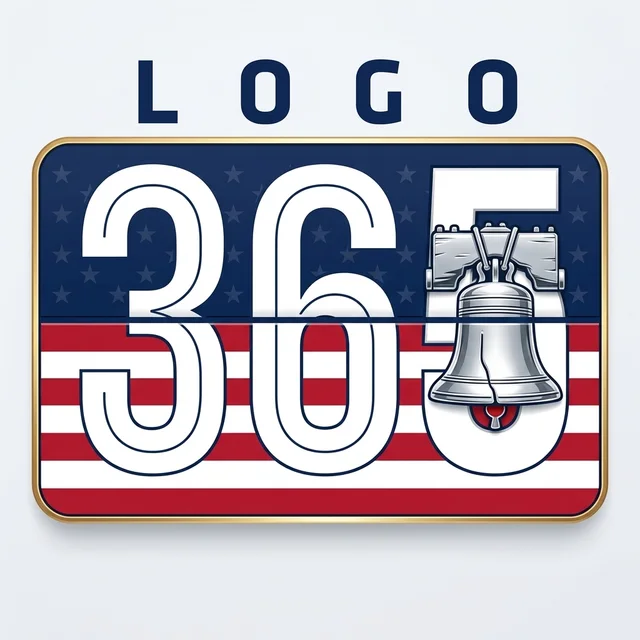 Independence Day edition of the Logo365 logo