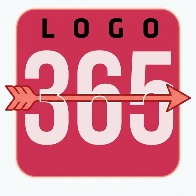 Valentine's Day edition of the Logo365 logo